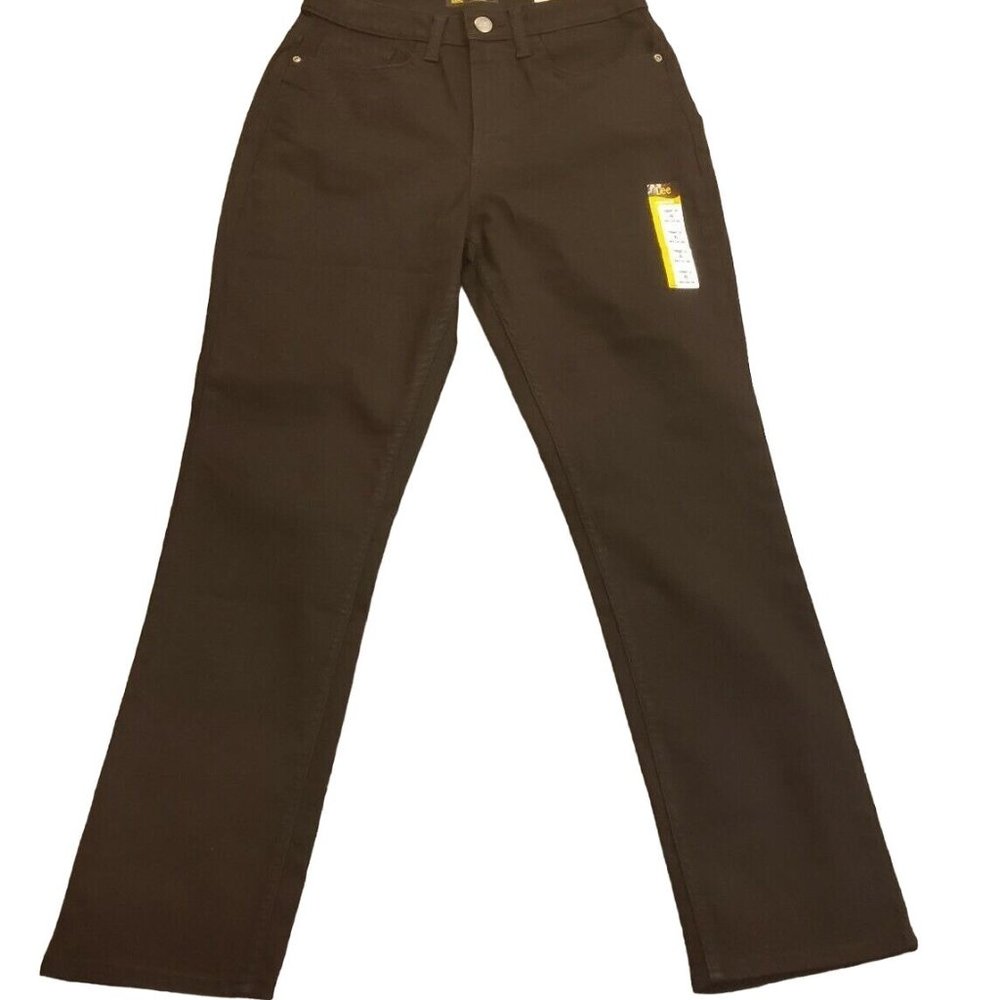 Lee Women's High Rise Straight Leg Jeans Size 8 Medium Black New with Tags